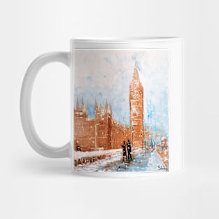 Snowfall in London Mug